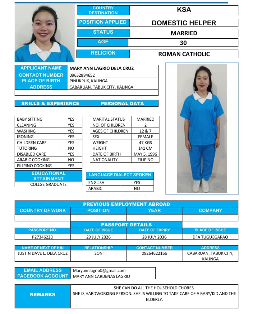 Mary Ann Lagrio Dela Cruz