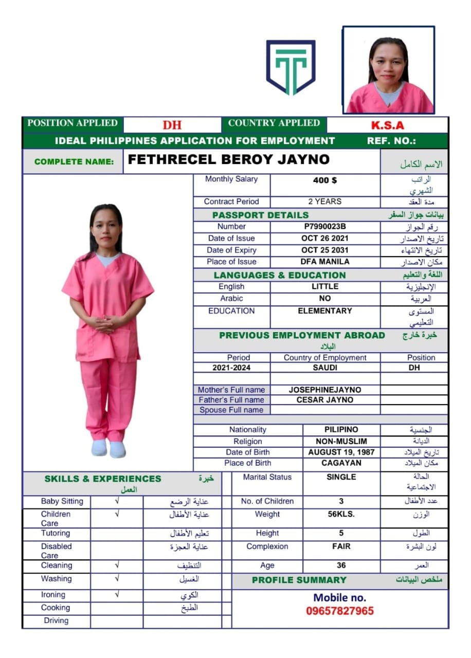 Fethrecel Beroy Jayno